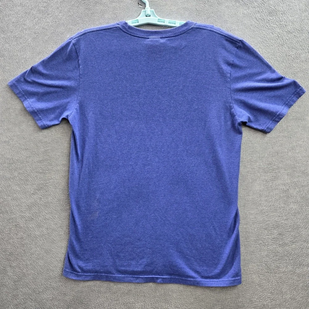 The North Face Men Shirt M Blue Logo Short Sleeve READ